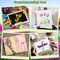 66 Pcs Small Stencils for Crafts Reusable 3 Inch Stencils (Flowering Plants)